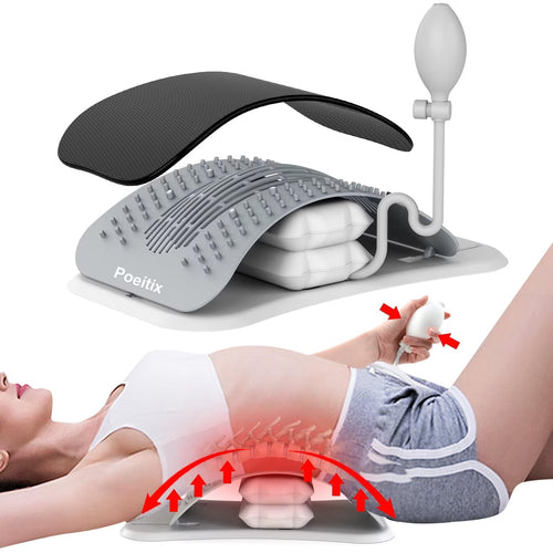 Adjustable Lumbar Back Stretcher - Professional-Grade Spine Decompression Device