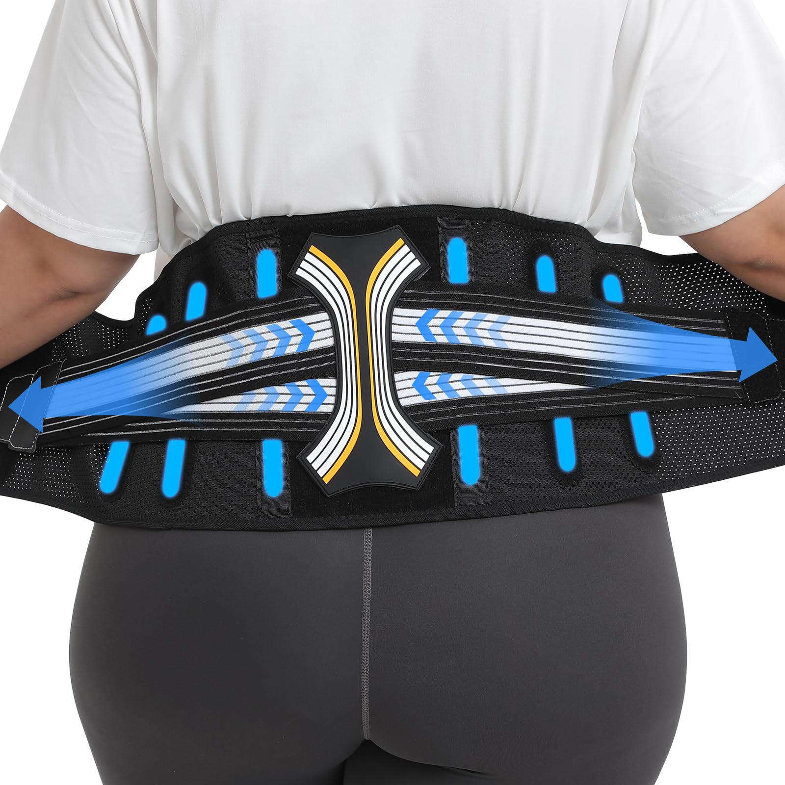DIKEXI Lumbar Support Belt - Lower Back Pain Relief for Men & Women